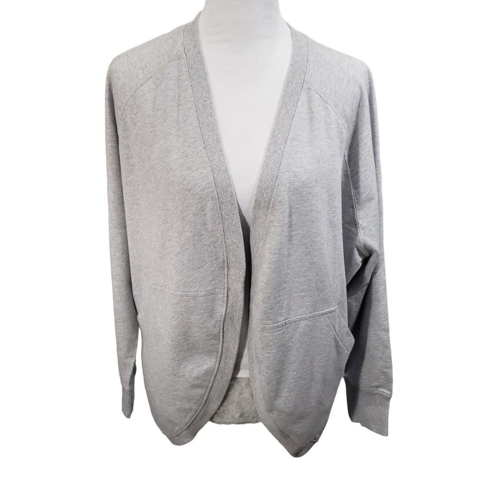 THE NORMAL BRAND Women's Cardigan Blazer Size Small Gray Sweatshirt NWT